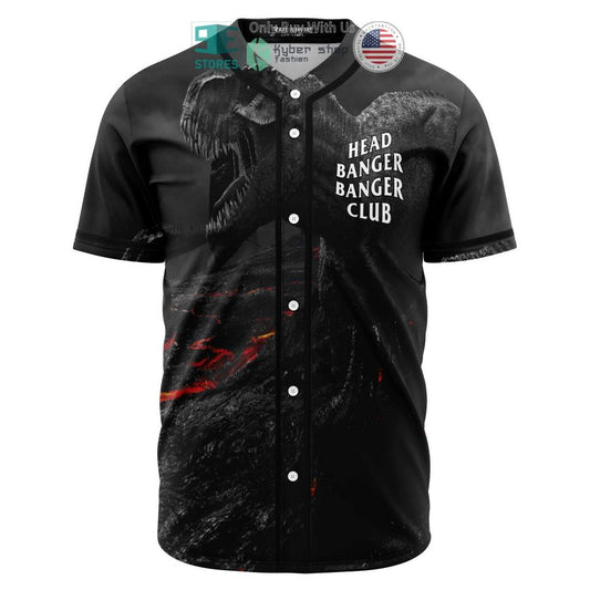 BEST Head Banger Banger Club Dinosaur Baseball Jersey