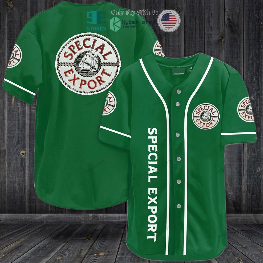 BEST Heileman's Special Export logo green Baseball Jersey