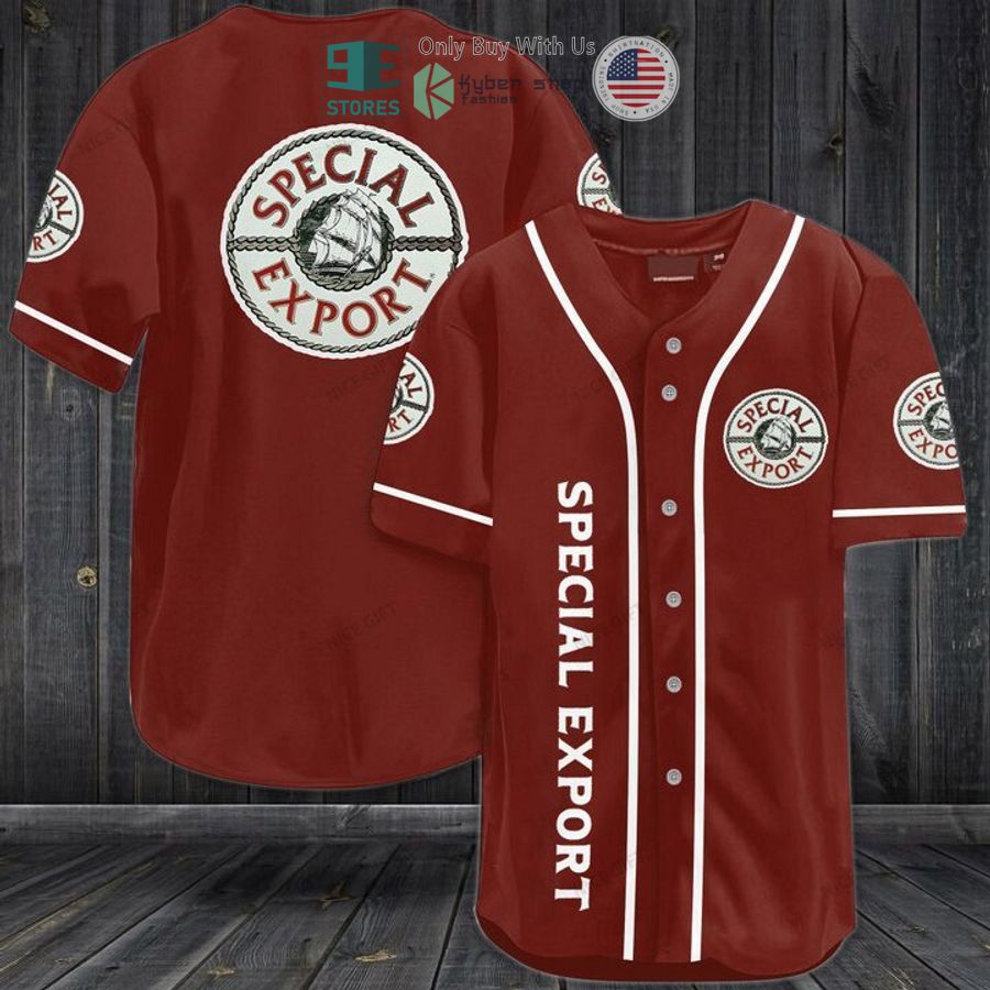 BEST Heileman's Special Export logo red Baseball Jersey
