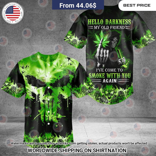 Hello Darkness Death God Baseball Jersey