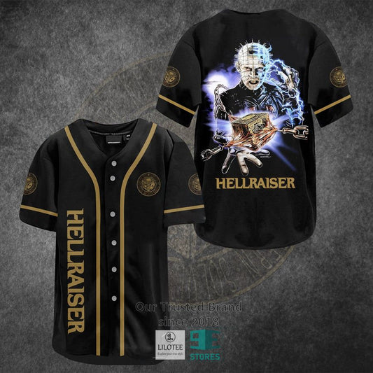 Hellraiser Horror Movie Black Baseball Jersey