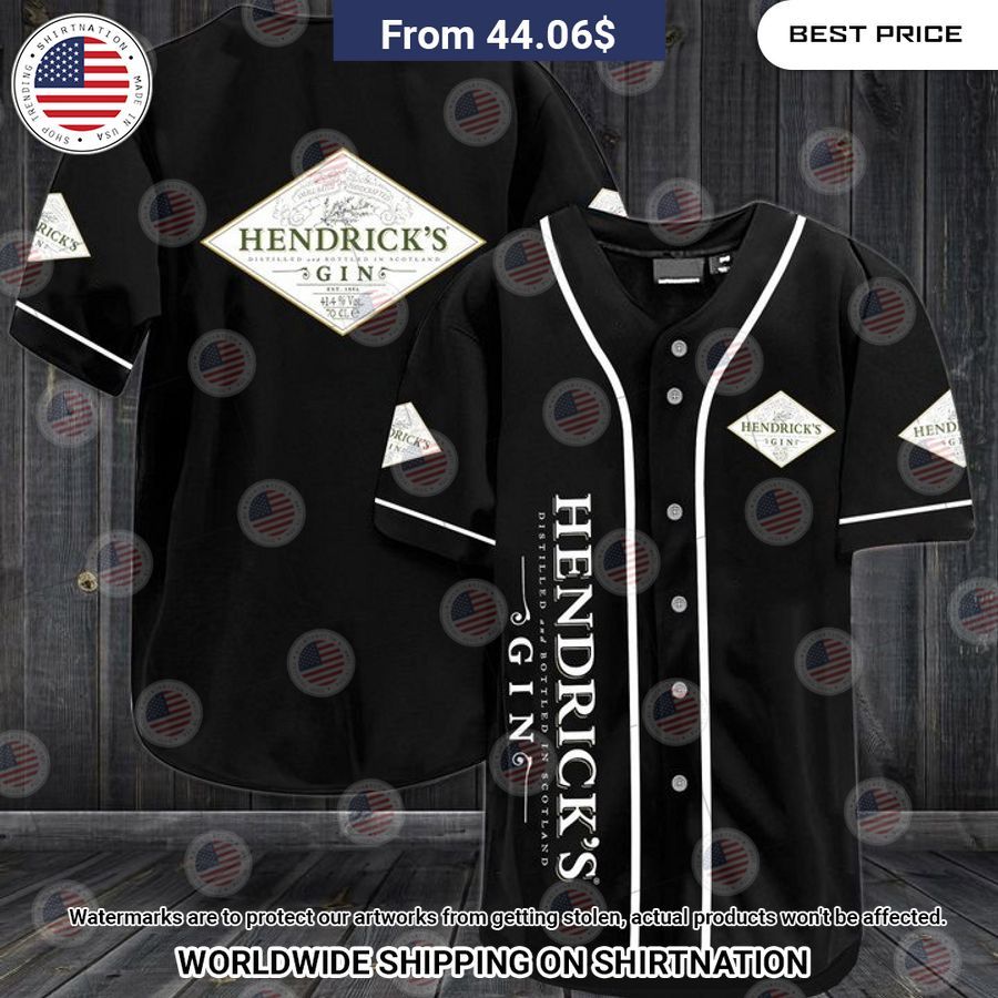 Hendrick's Gin Baseball Shirt