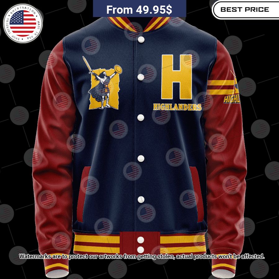 BEST Highlanders Vintage Logo Custom Baseball Jacket