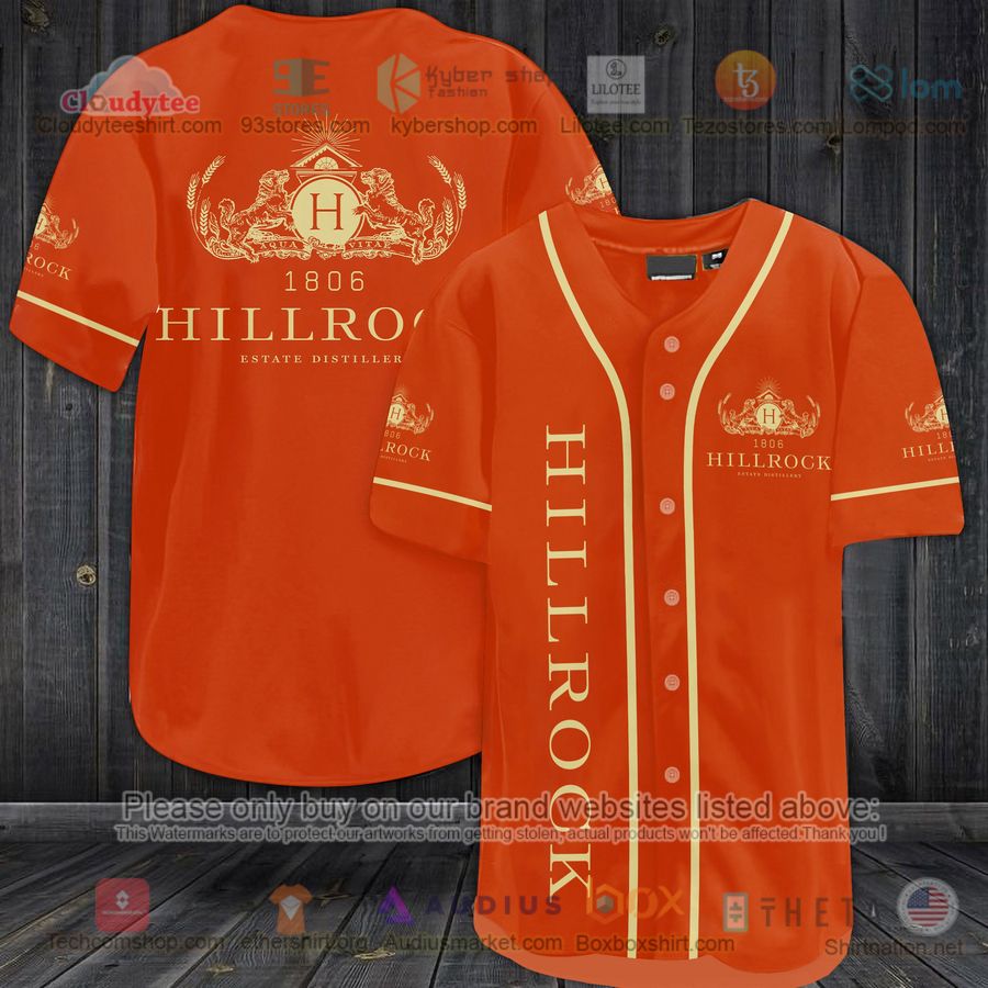HOT Hillrock Estate Distillery 1806 orange Baseball Jersey Shirt