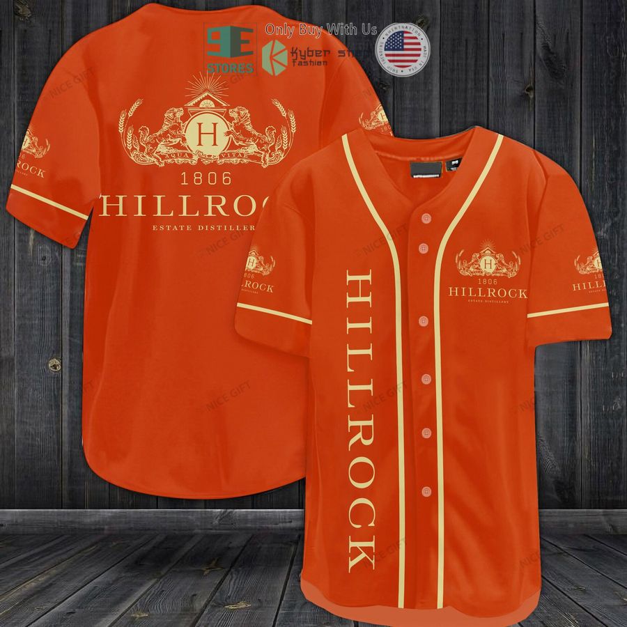 BEST Hillrock orange Baseball Jersey