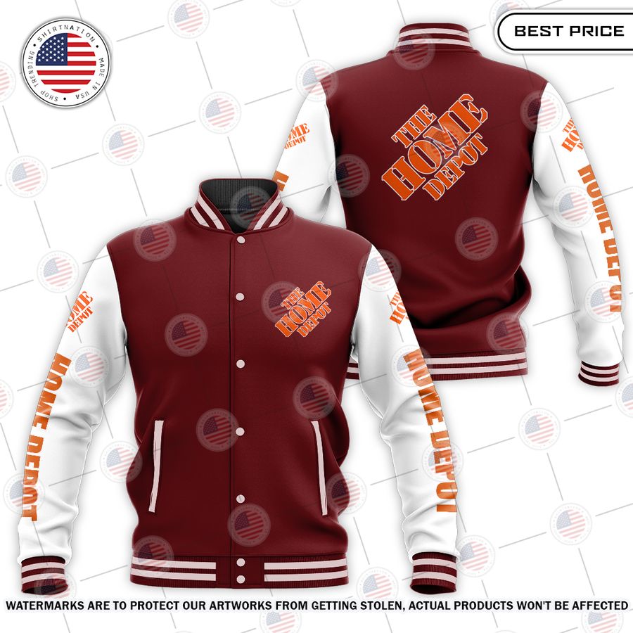 NEW Home Depot Baseball Jacket