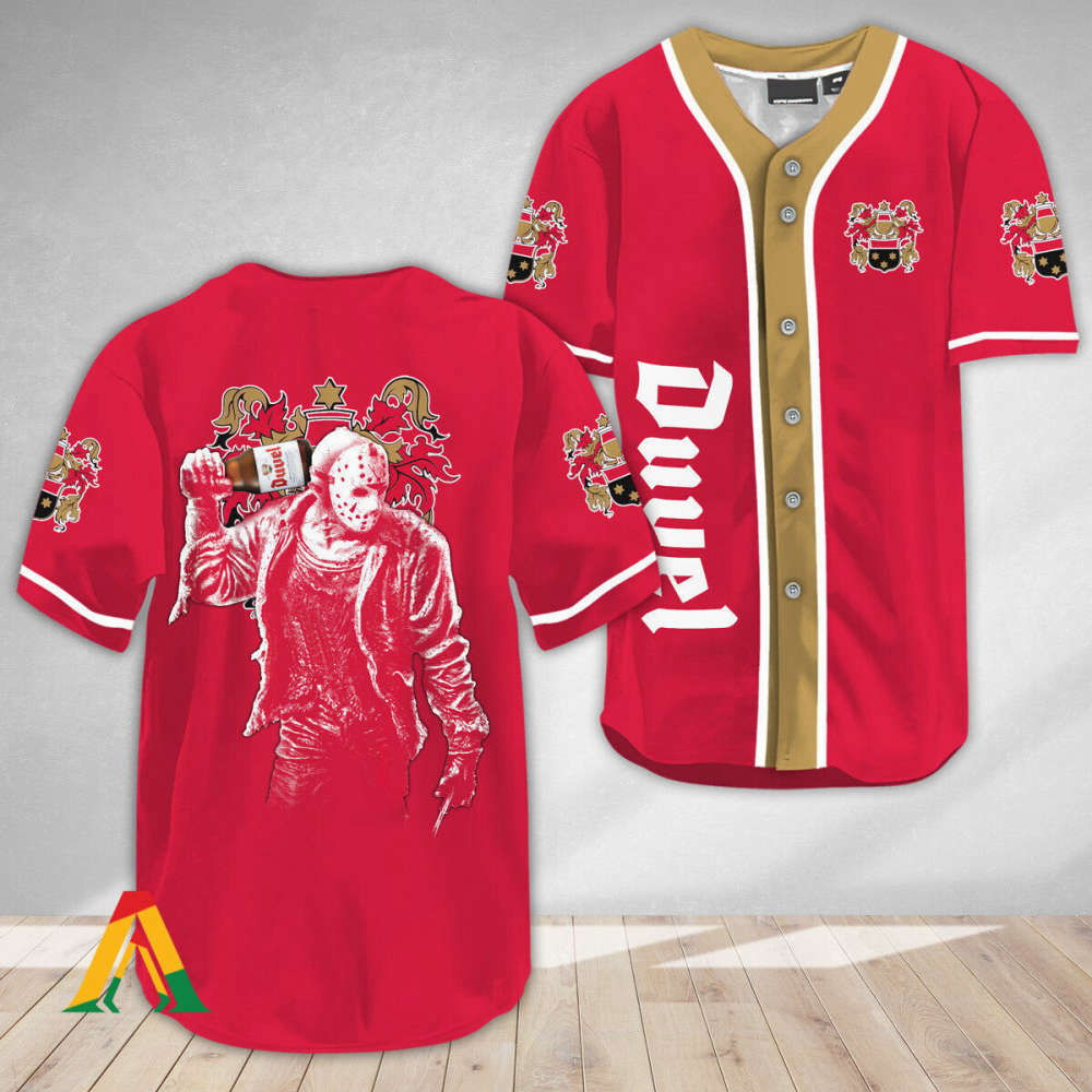 Horror Jason Voorhees Duvel Beer Baseball Jersey - Aopprinter T-Shirts, Hoodie, Sweatshirt | WearSparks.com (Image 2)