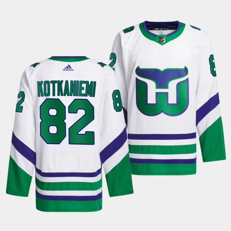 hurricanes whalers #82 jesperi kotkaniemi white jersey