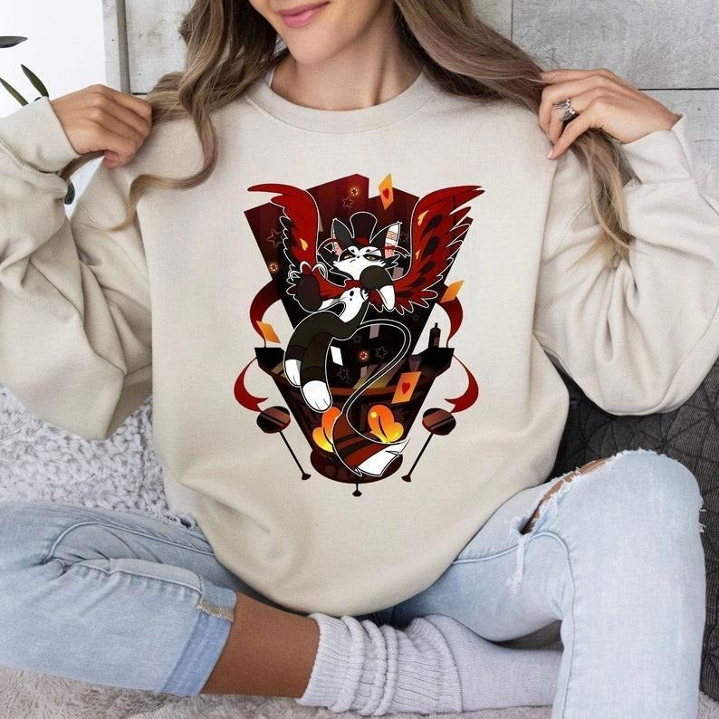 huskerdust best favorite character hazbin hotel Hotel Fat Nuggets Cute Sweatshirt T-Shirts, Hoodie | WearSparks.com