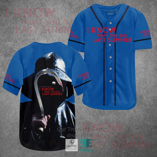 I know what you did last summer Horror Movie Baseball Jersey