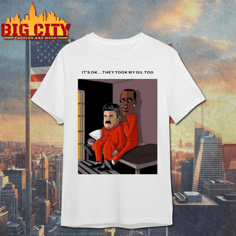 icolas Maduro And Diddy Captured Meme Caricature Shirt