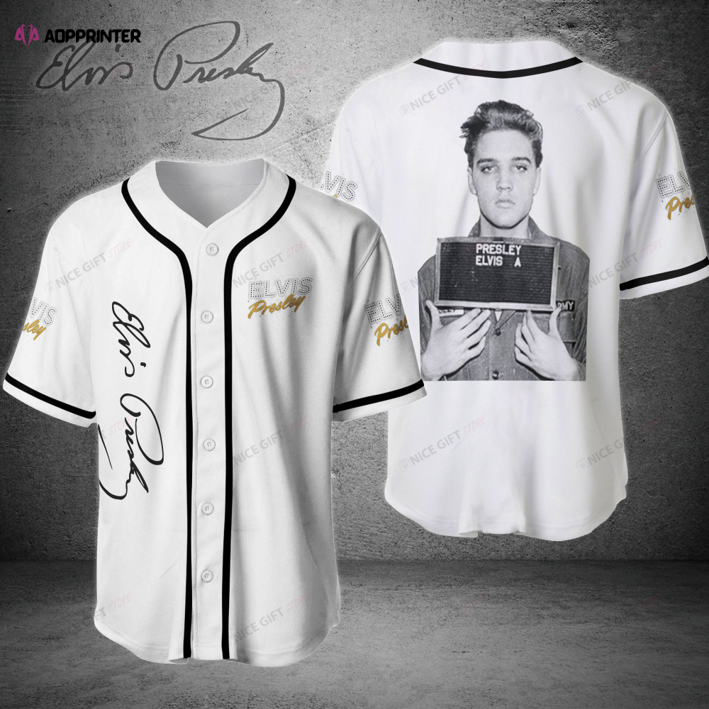 Iconic Elvis Presley 3D Baseball Jersey – Printed Authentic Design