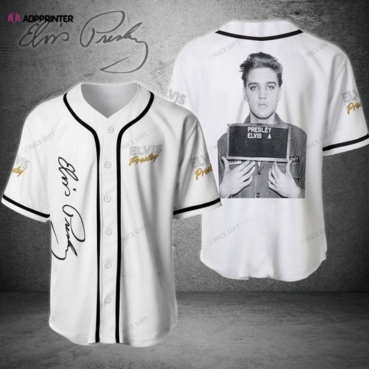 Iconic Elvis Presley 3D Baseball Jersey – Printed Authentic Design
