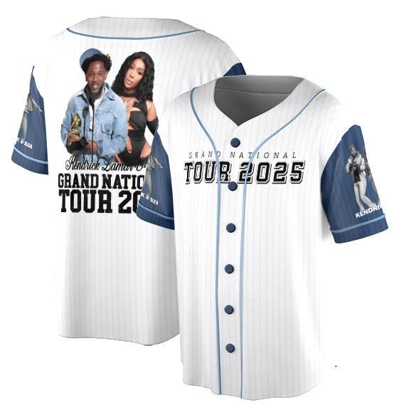 Vintage Kendrick Lamar and Sza Tour 2025 Jersey, Music Concert Jersey, Heavyweight Hoodie, Unisex Apparel, Gift... (Image 2)