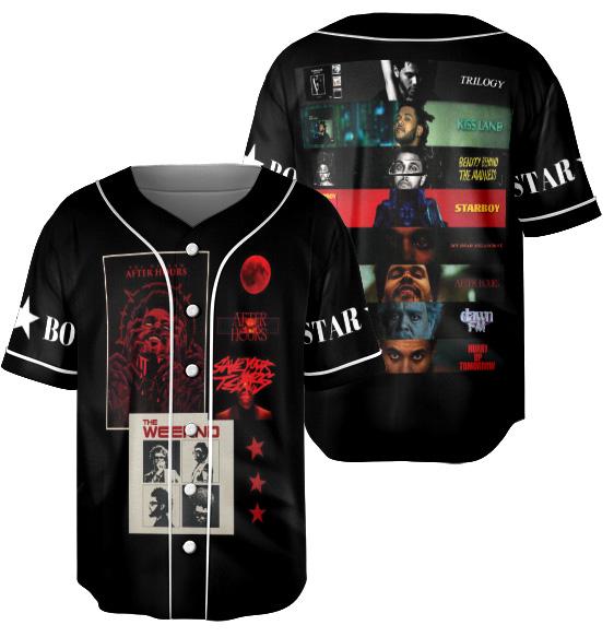 The Weeknd Merch XO Albums Jersey, Top Albums The Weeknd Vintage Jersey T-Shirts, Hoodie, Sweatshirt (Image 2)