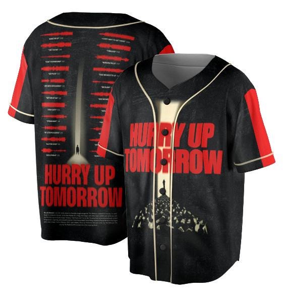 The Weeknd Hurry Up Tomorrow Jersey, Vintage Hip Hop Jersey, The Weeknd Concert Merch for Fans, Iconic Hip Hop... (Image 1)