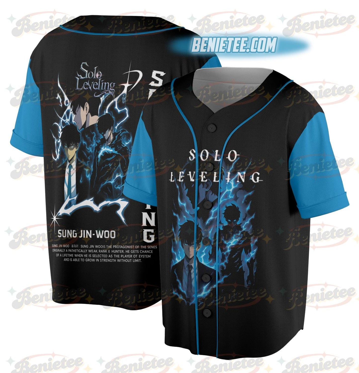 Solo Leveling newest Graphic Baseball Jersey T-Shirts, Hoodie, Sweatshirt | WearSparks.com (Image 1)