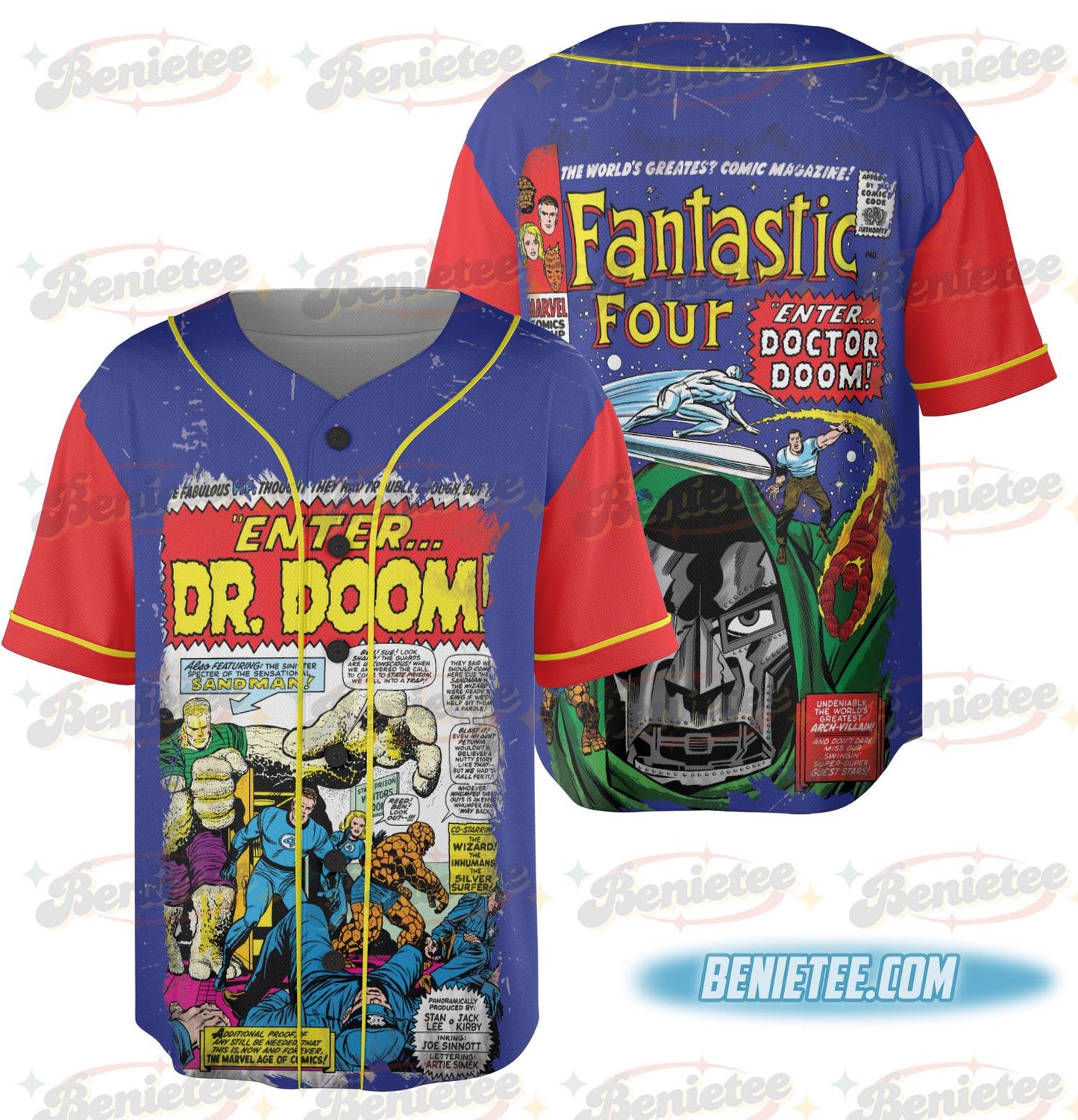 Fantastic Four Jersey, Limited Edition Jersey,Doctor Doom and the Silver Surfer T-Shirts, Hoodie, Sweatshirt (Image 2)