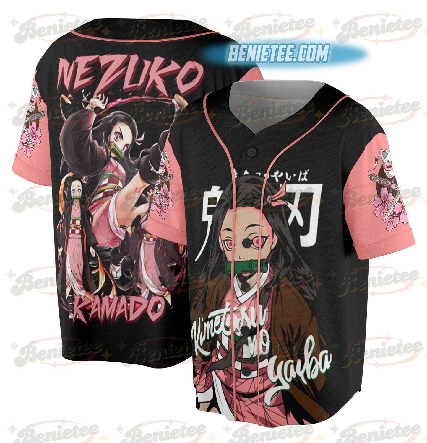 Nezuko Kamado Jersey, Nezuko Kamado Jersey, Nezuko Kamado T-Shirt, Anime Graphic Hoodie, Sweatshirt (Image 1)