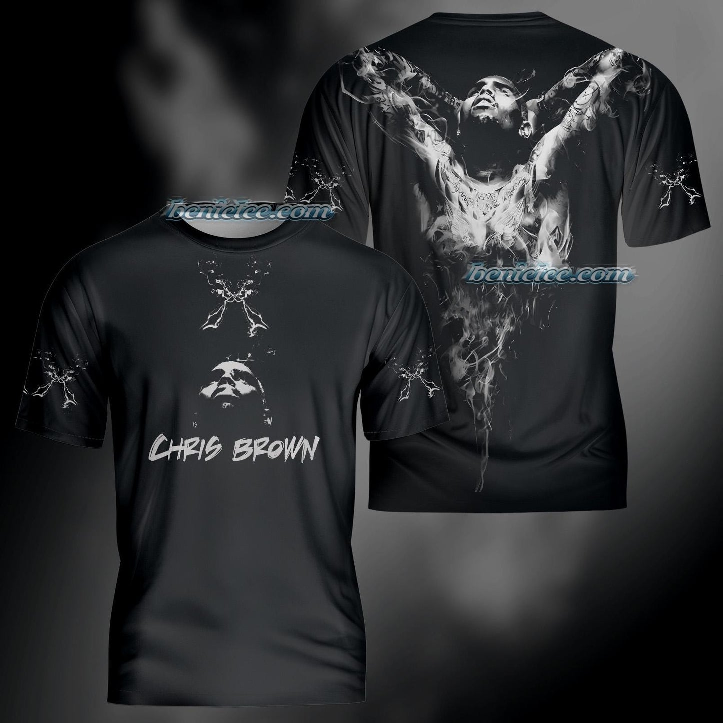 Rapper Chris Brown Breezy Bowl XX Tour Tee 3D Hoodie, Sweatshirt | WearSparks.com (Image 2)