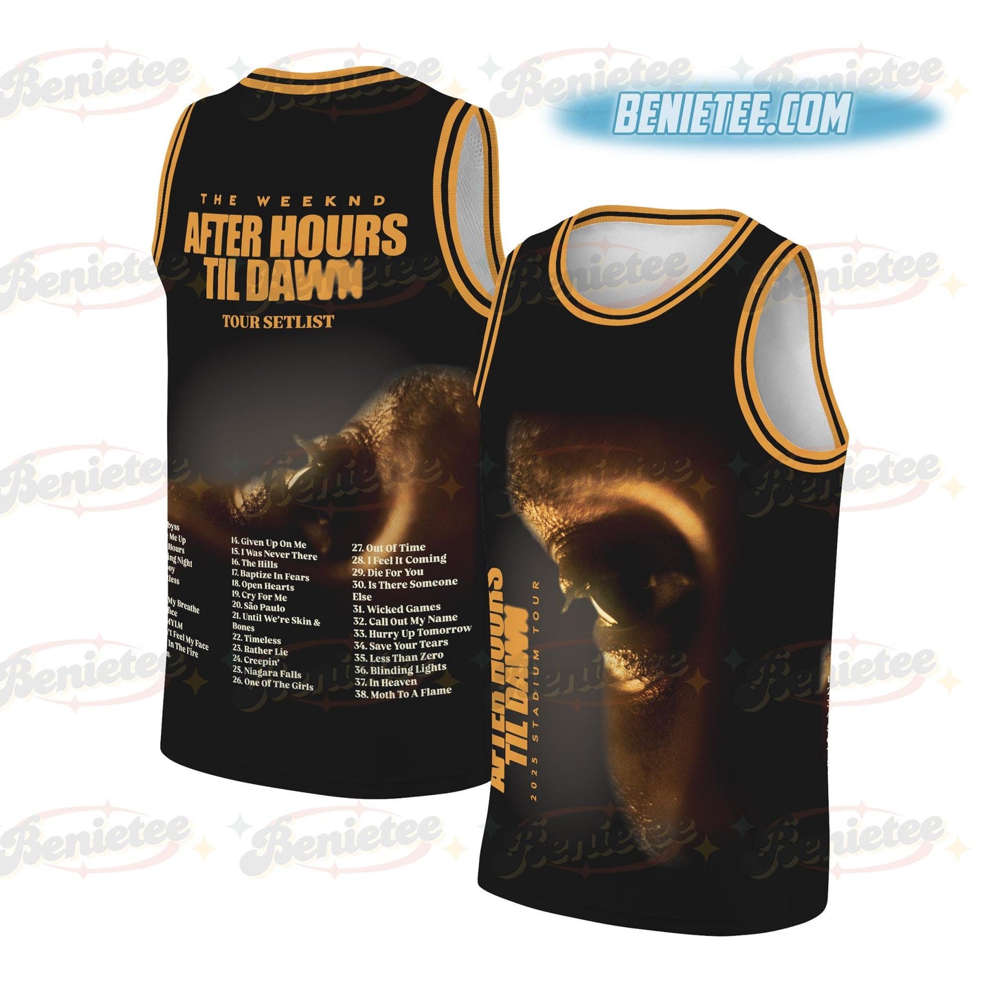 The Weeknd After Hours Tour Basketball Jersey T-Shirts, Hoodie, Sweatshirt | WearSparks.com (Image 1)