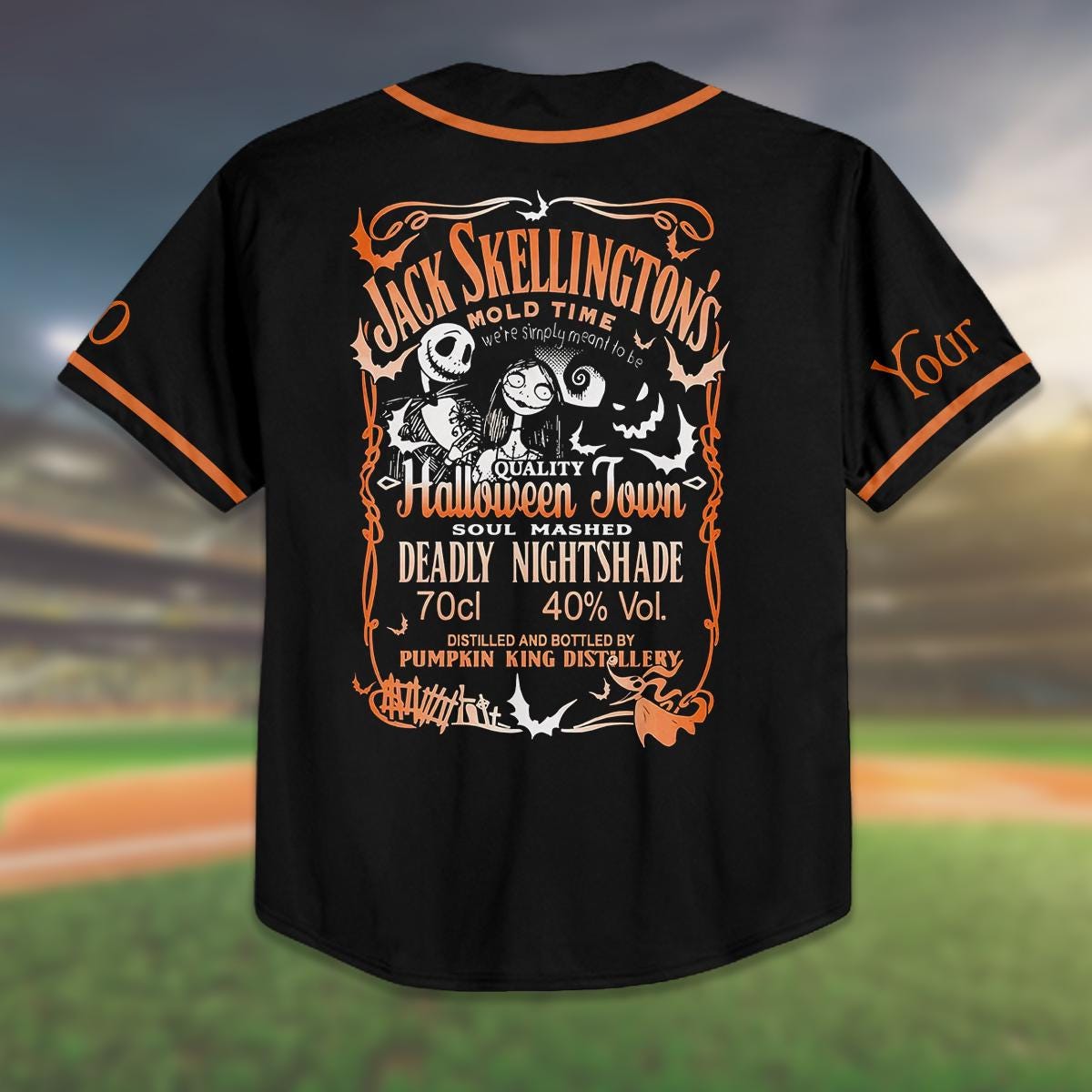 Custom Birthday Baseball Jersey, Nightmare Friends Shirt, Halloween Birthday Outfit, Kid/Adult Personalized... (Image 3)