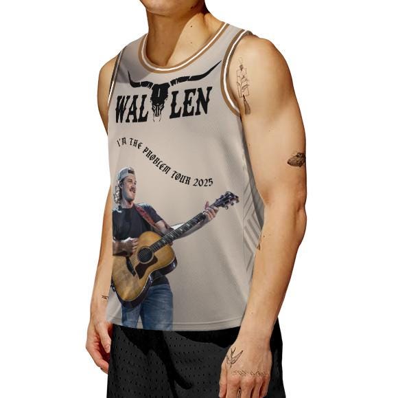 Morgan Wallen I’m The Problem Tour 2025 Basketball Jersey T-Shirts, Hoodie, Sweatshirt | WearSparks.com (Image 3)