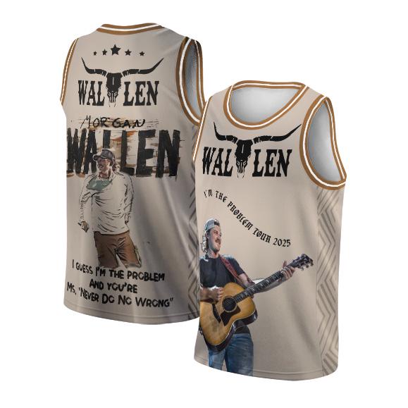 Morgan Wallen I’m The Problem Tour 2025 Basketball Jersey T-Shirts, Hoodie, Sweatshirt | WearSparks.com (Image 1)