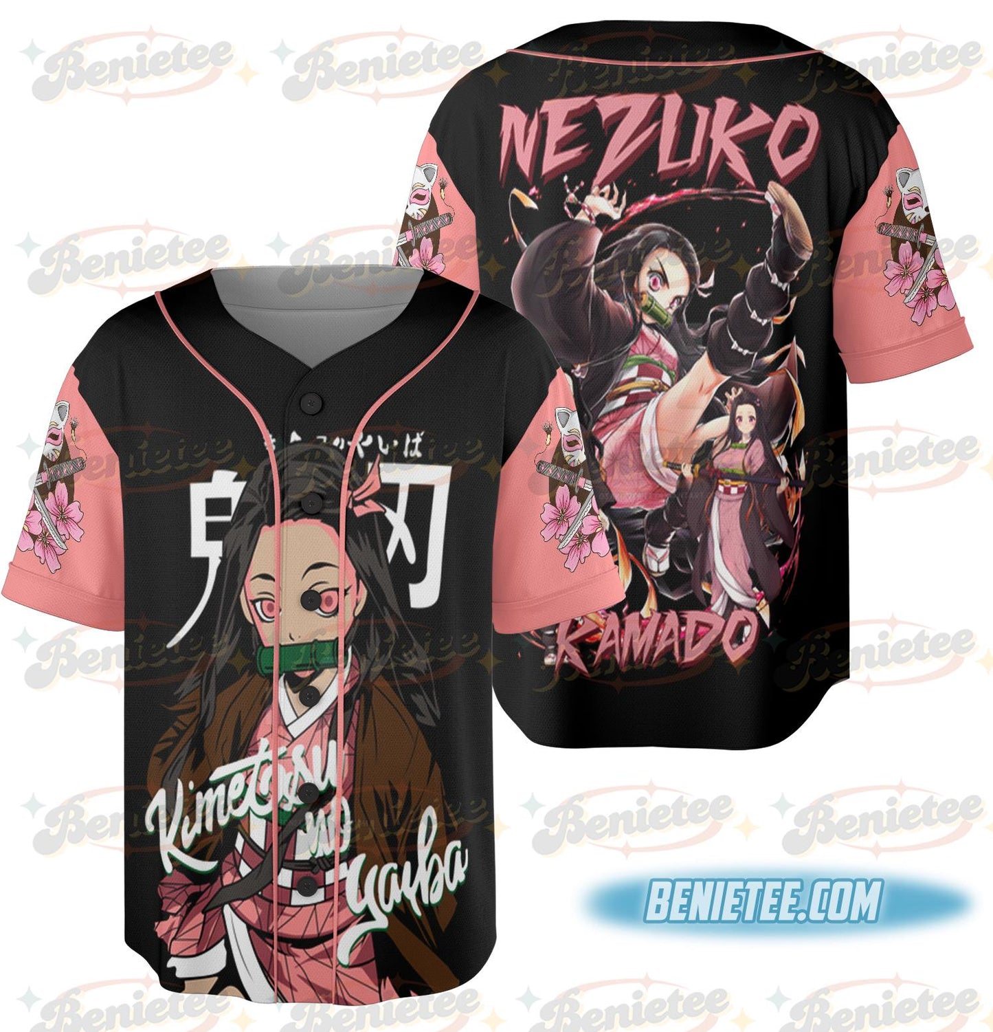 Nezuko Kamado Jersey, Nezuko Kamado Jersey, Nezuko Kamado T-Shirt, Anime Graphic Hoodie, Sweatshirt (Image 2)