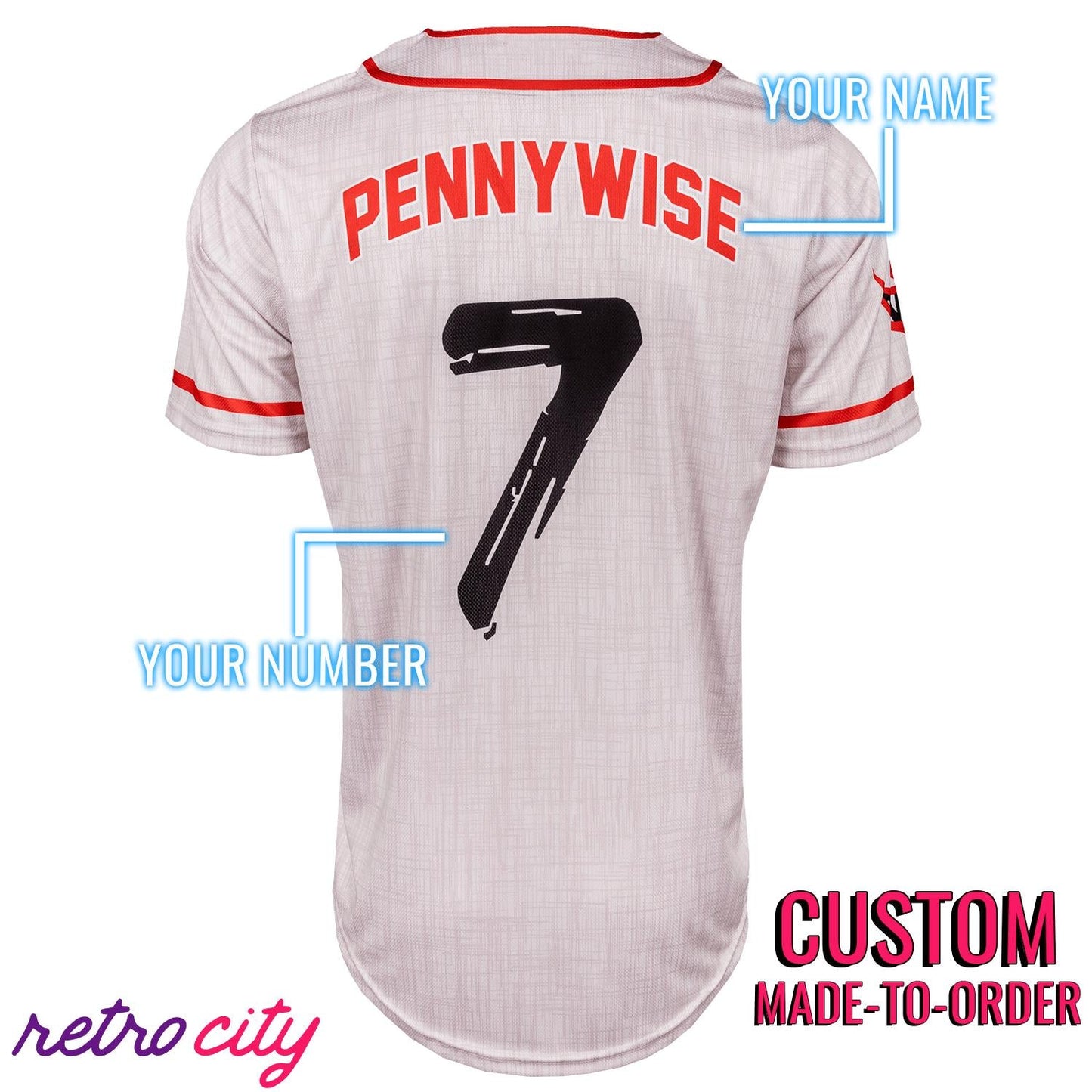 Derry Floaters Pennywise Baseball Jersey