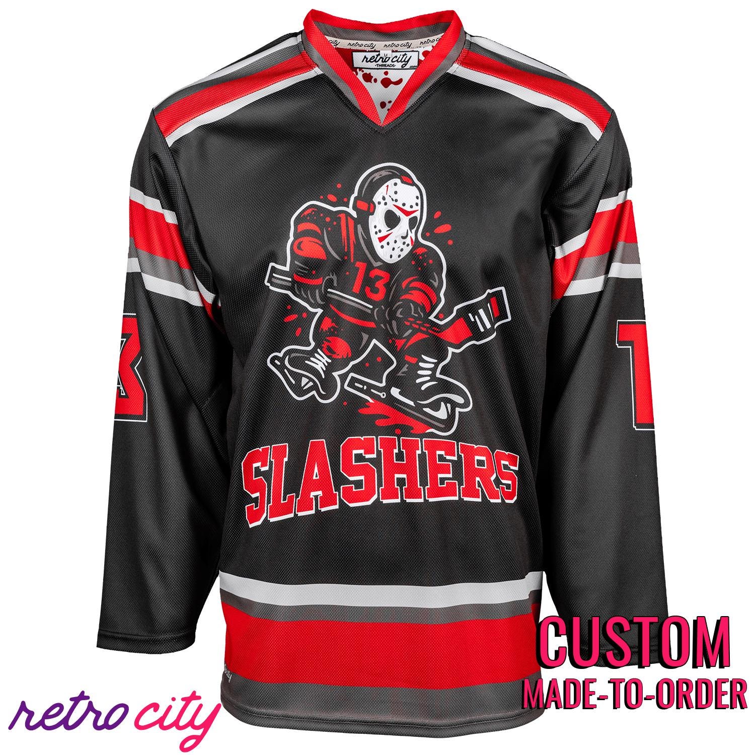 Camp Crystal Lake Slashers Custom Hockey Jersey