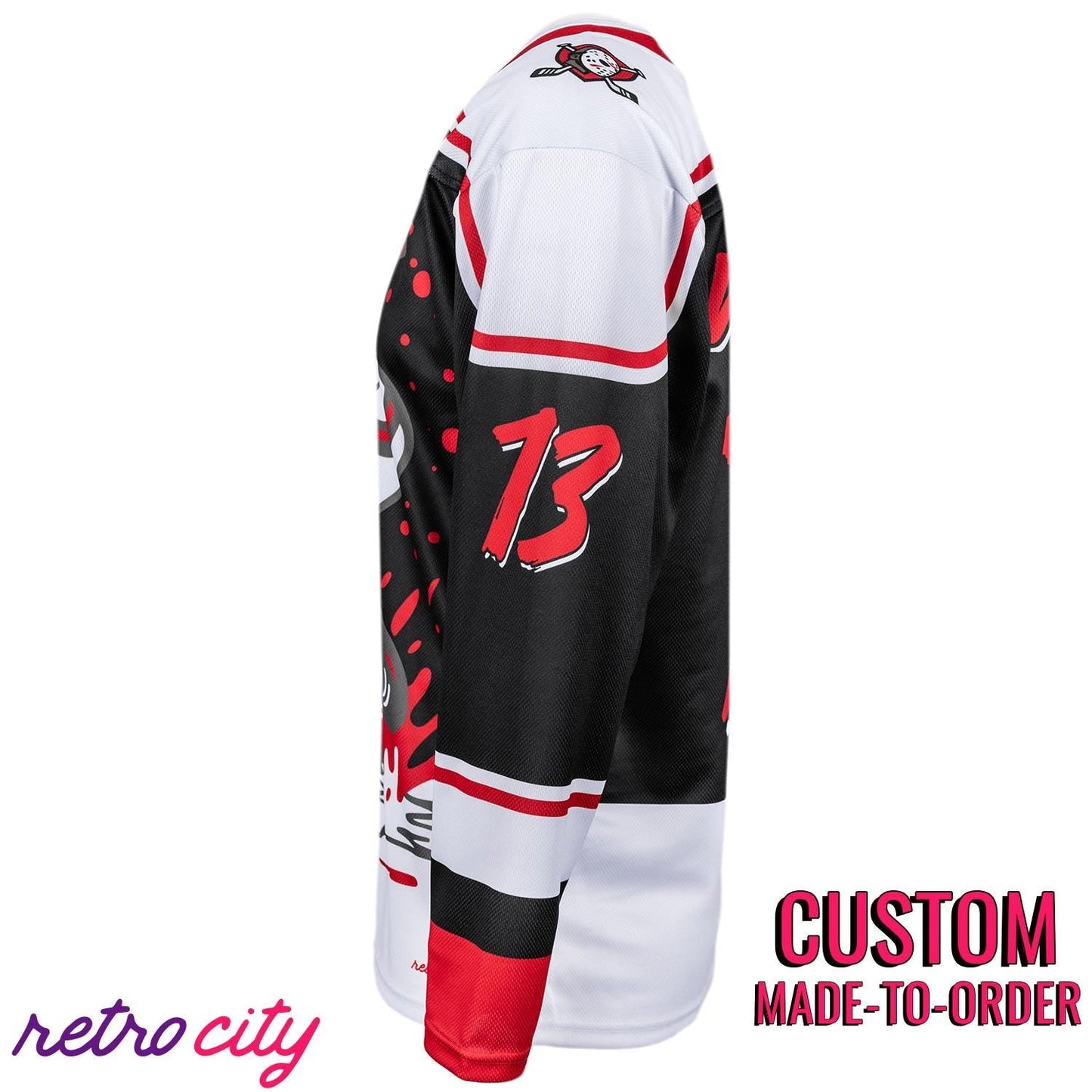 Camp Crystal Lake Slashers Blood on the Ice Custom Hockey Jersey