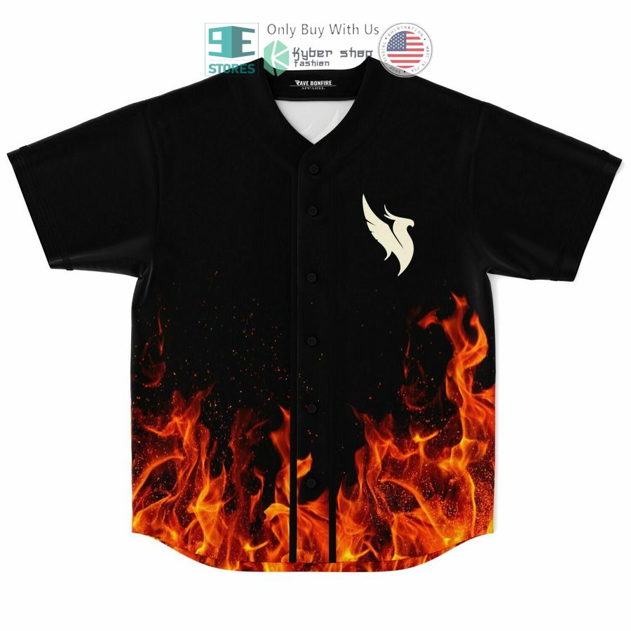 BEST Illenium Phoenix fire black Baseball Jersey
