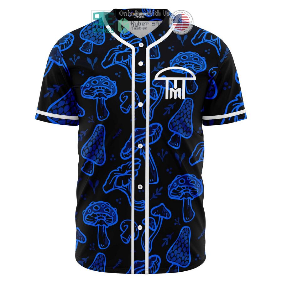 BEST Infected Mushroom black blue Baseball Jersey
