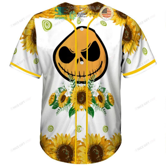 BEST Jack Skellington Face Sunflowers Baseball Jersey