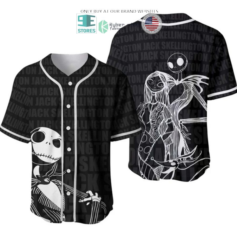 BEST Jack Skellington Sally black Baseball Jersey