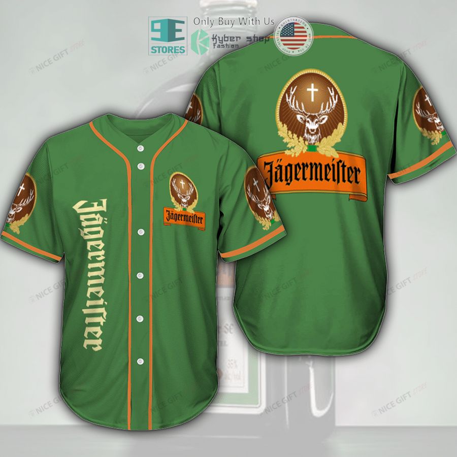 BEST Jagermeister green Baseball Jersey