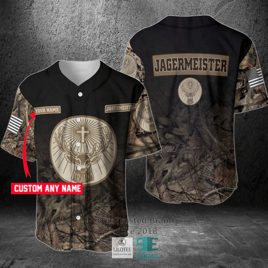 Jagermeister Your Name Hunting Baseball Jersey