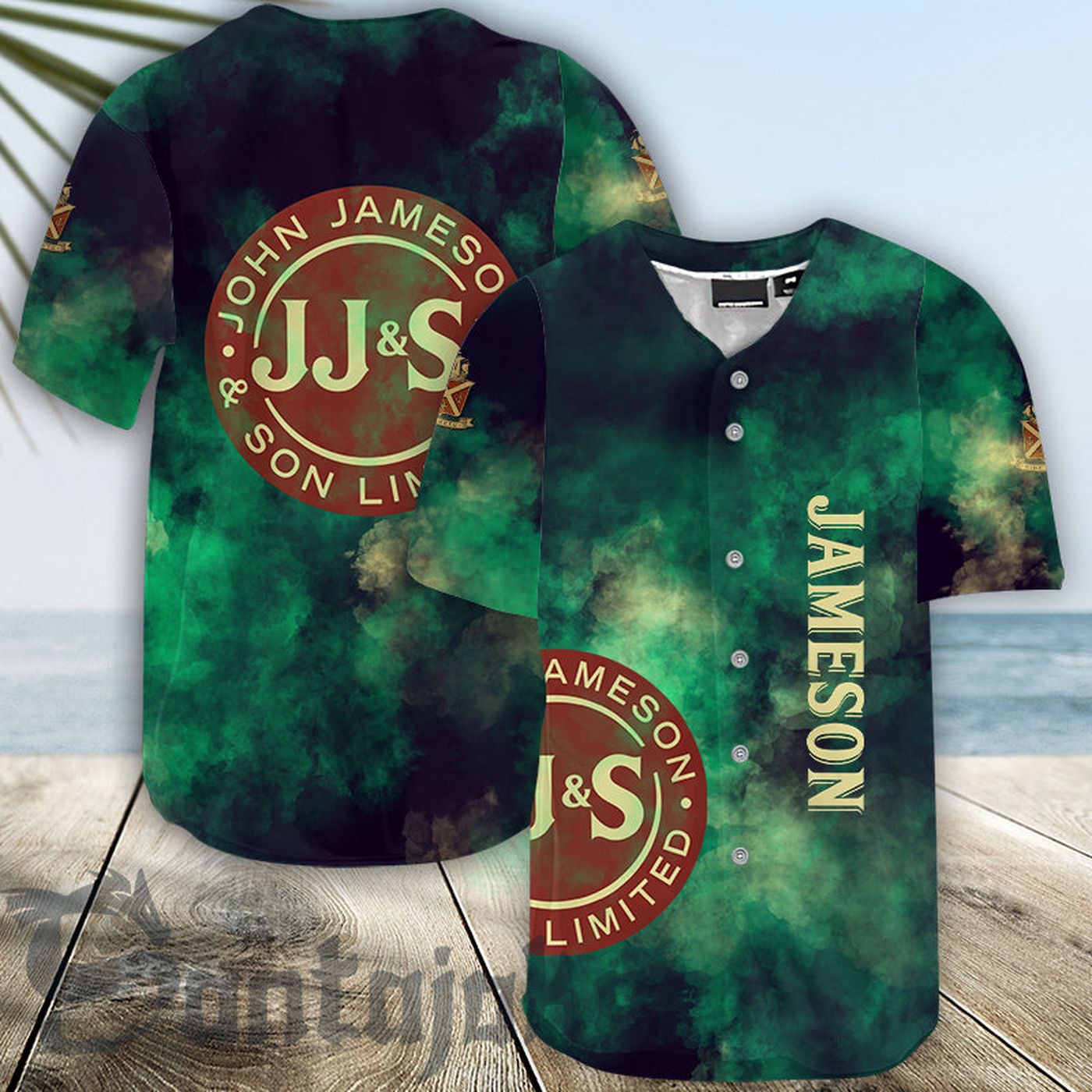 Jameson Colorful Smoke Baseball Jersey - Gift for Men Women - Gift for Men Women - lylyprint.com T-Shirts,... (Image 2)