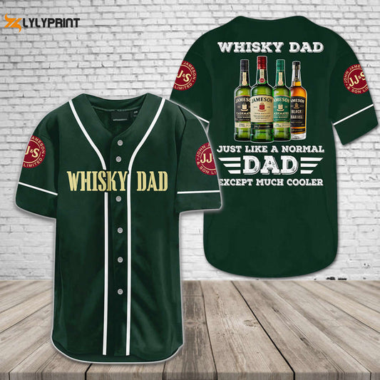 Jameson Whisky Dad All Over Print Unisex Baseball Jersey - Dark Green - lylyprint.com T-Shirts, Hoodie, Sweatshirt