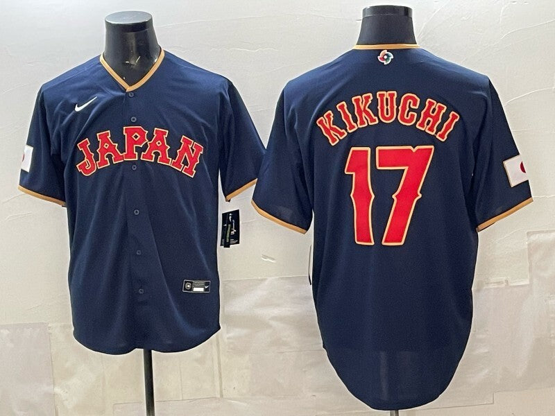 japan baseball #17 yusei kikuchi Blue 2026 world baseball classic 26 World Cup