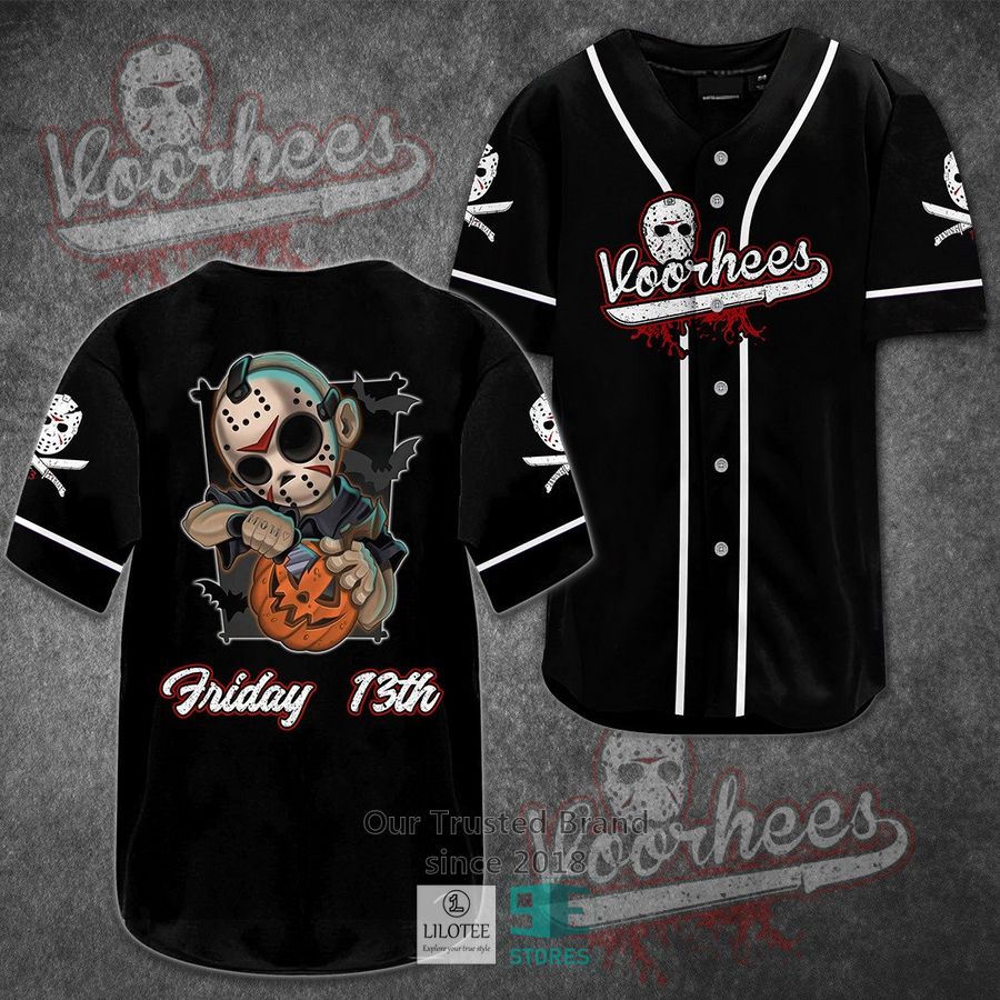 Jason Voorhees Friday the 13th Horror Movie Baseball Jersey