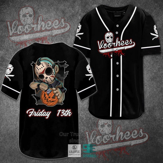 Jason Voorhees Friday the 13th Horror Movie Baseball Jersey