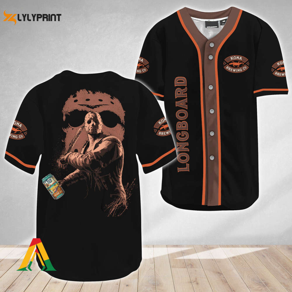 Jason Voorhees Friday The 13th Kona Brewing Baseball Jersey - Gift for Men Women - lylyprint.com T-Shirts, Hoodie, Sweatshirt