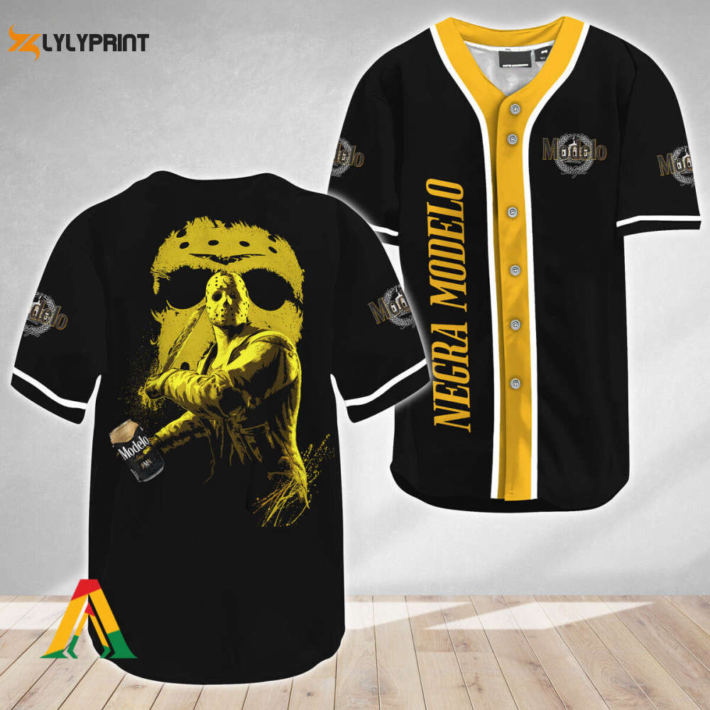 Jason Voorhees Friday The 13th Negra Modelo Baseball Jersey - Gift for Men Women - lylyprint.com T-Shirts, Hoodie, Sweatshirt