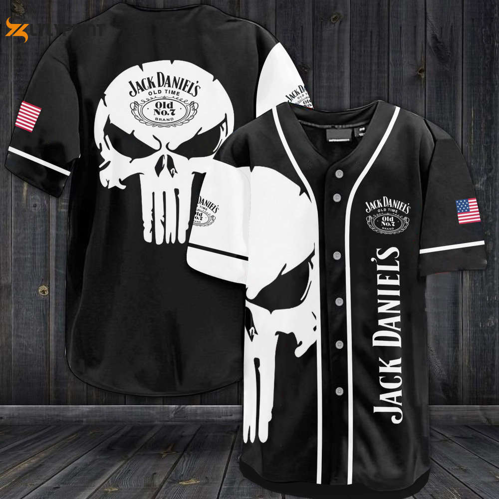 JD Old Time Skull Pattern All Over Print 3D Unisex Baseball Jersey - lylyprint.com T-Shirts, Hoodie, Sweatshirt