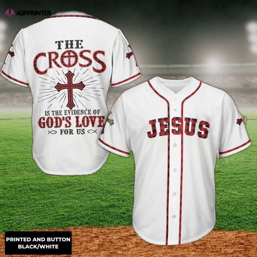 Jesus – The Cross God’s Love Baseball Jersey
