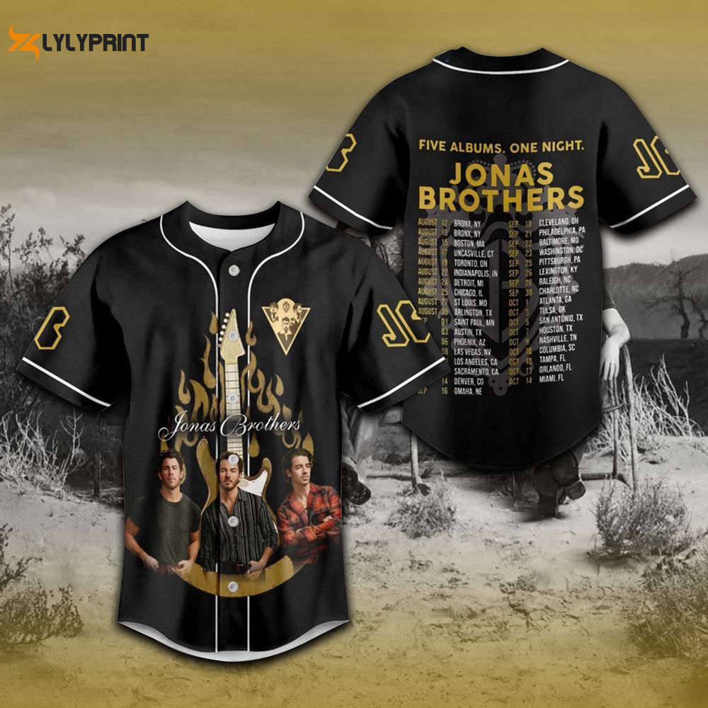Jonas Brothers Baseball Jersey For Men Women, Jonas Brothers Tour Jersey - lylyprint.com T-Shirts, Hoodie, Sweatshirt