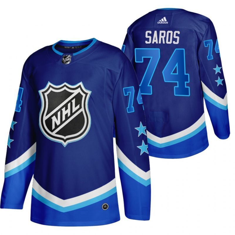juuse-saros-men-2022-all-star-western-blue-jersey Style 1
