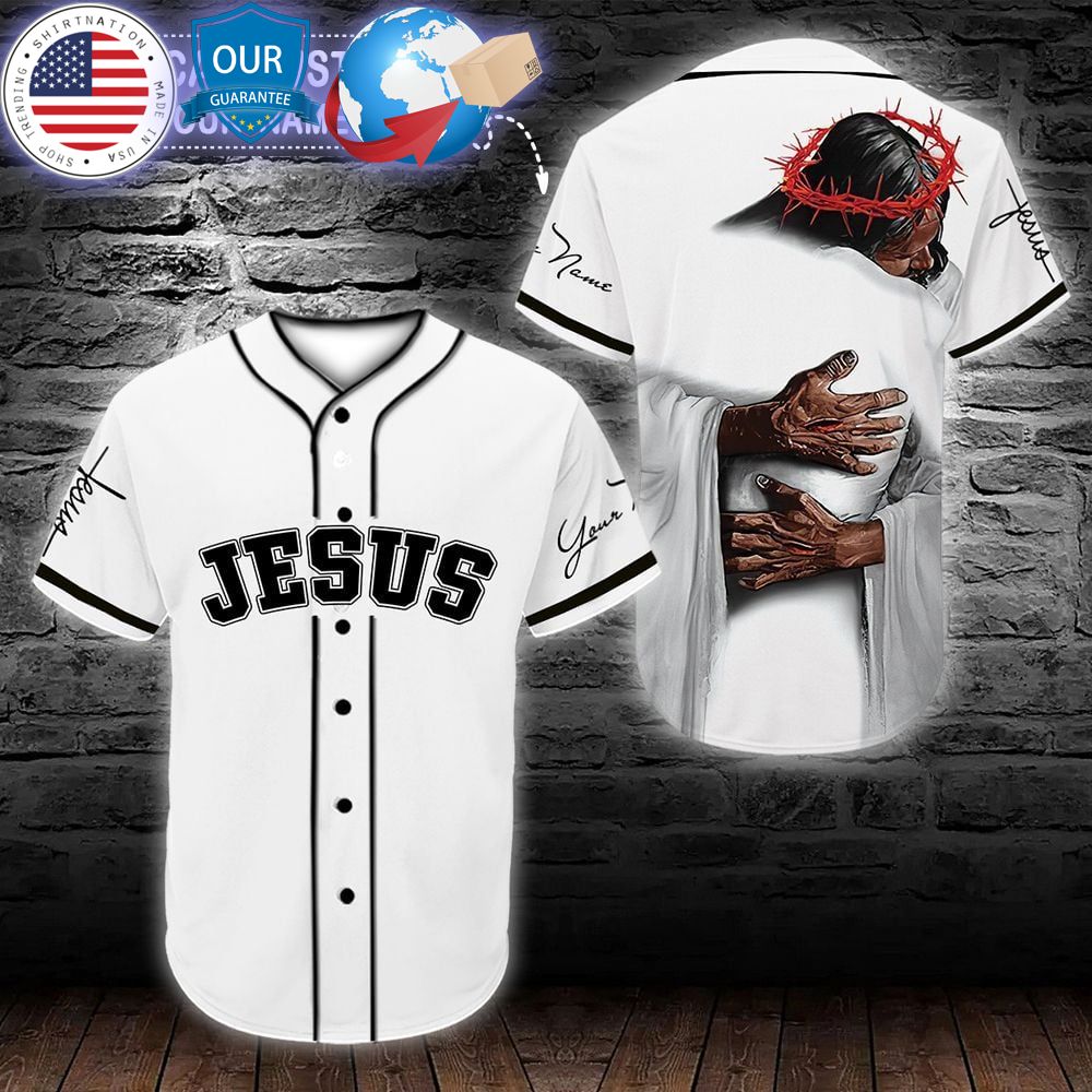 HOT Jesus Hug Custom Baseball Jersey